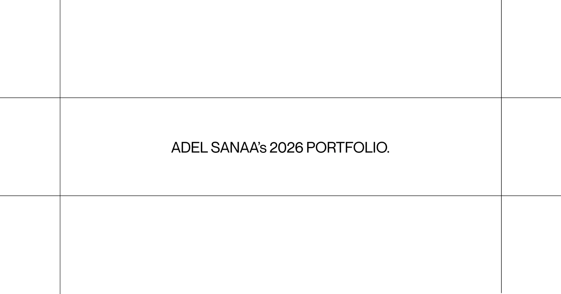 Adel Sanaa's Portfolio 2026